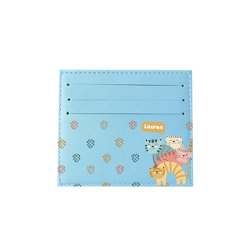 6 Slots Card Holder - Rainbow Meow 2.0