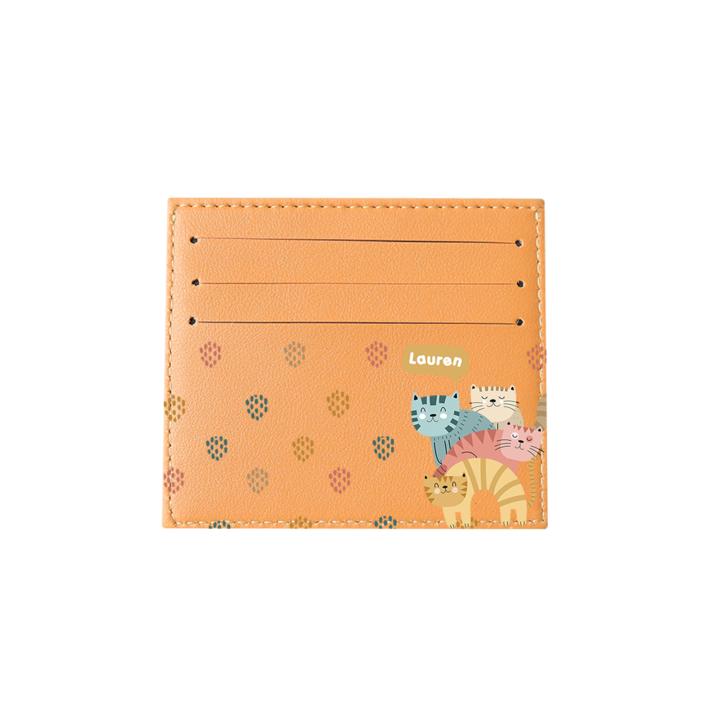 6 Slots Card Holder - Rainbow Meow 2.0