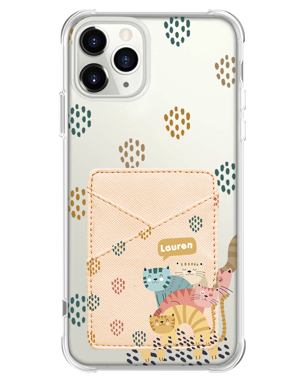 iPhone Phone Wallet Case - Rainbow Meow 2.0