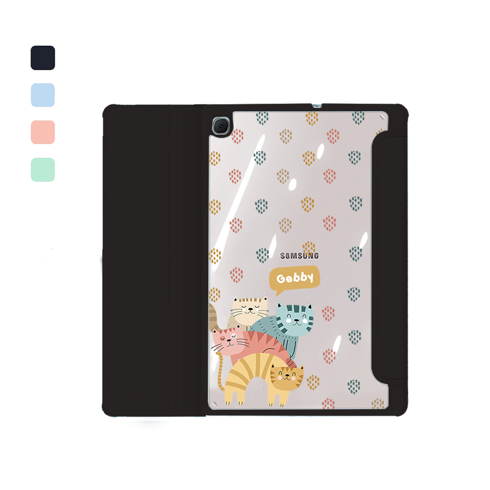 Android Tab Acrylic Flipcover - Rainbow Meow 2.0