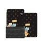 iPad Wireless Keyboard Flipcover - Rainbow Meow 2.0