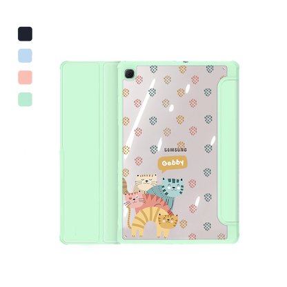 Android Tab Acrylic Flipcover - Rainbow Meow 2.0