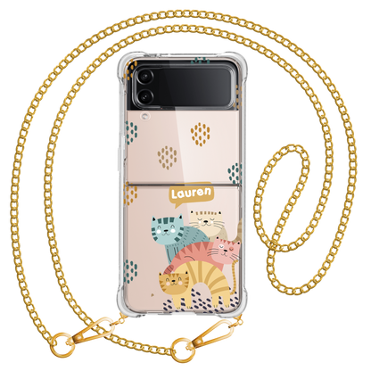 Android Flip / Fold Rearguard Hybrid - Rainbow Meow 2.0