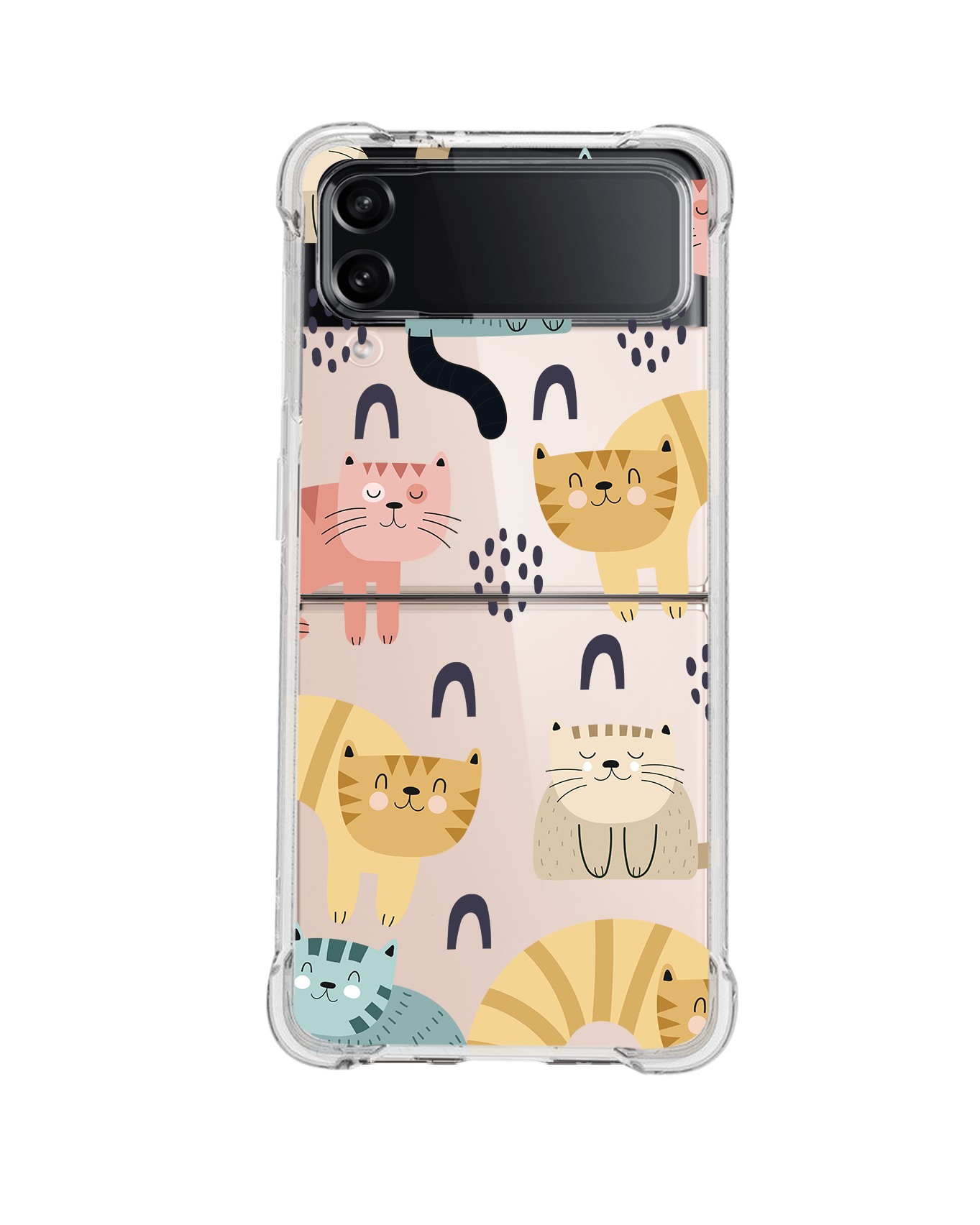 Android Flip / Fold Case - Rainbow Meow 1.0