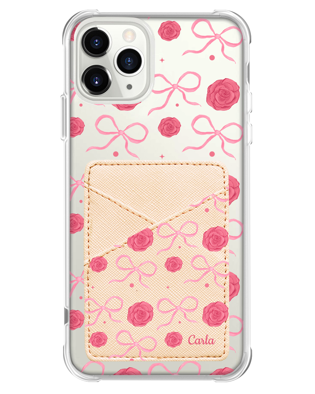 iPhone Phone Wallet Case - Coquette Rose