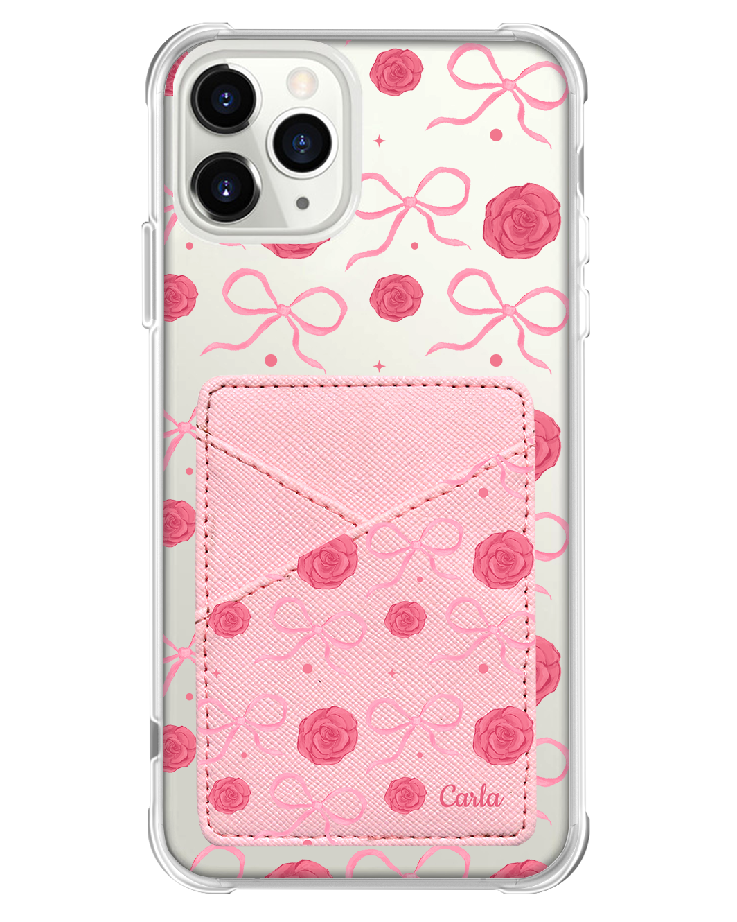 iPhone Phone Wallet Case - Coquette Rose