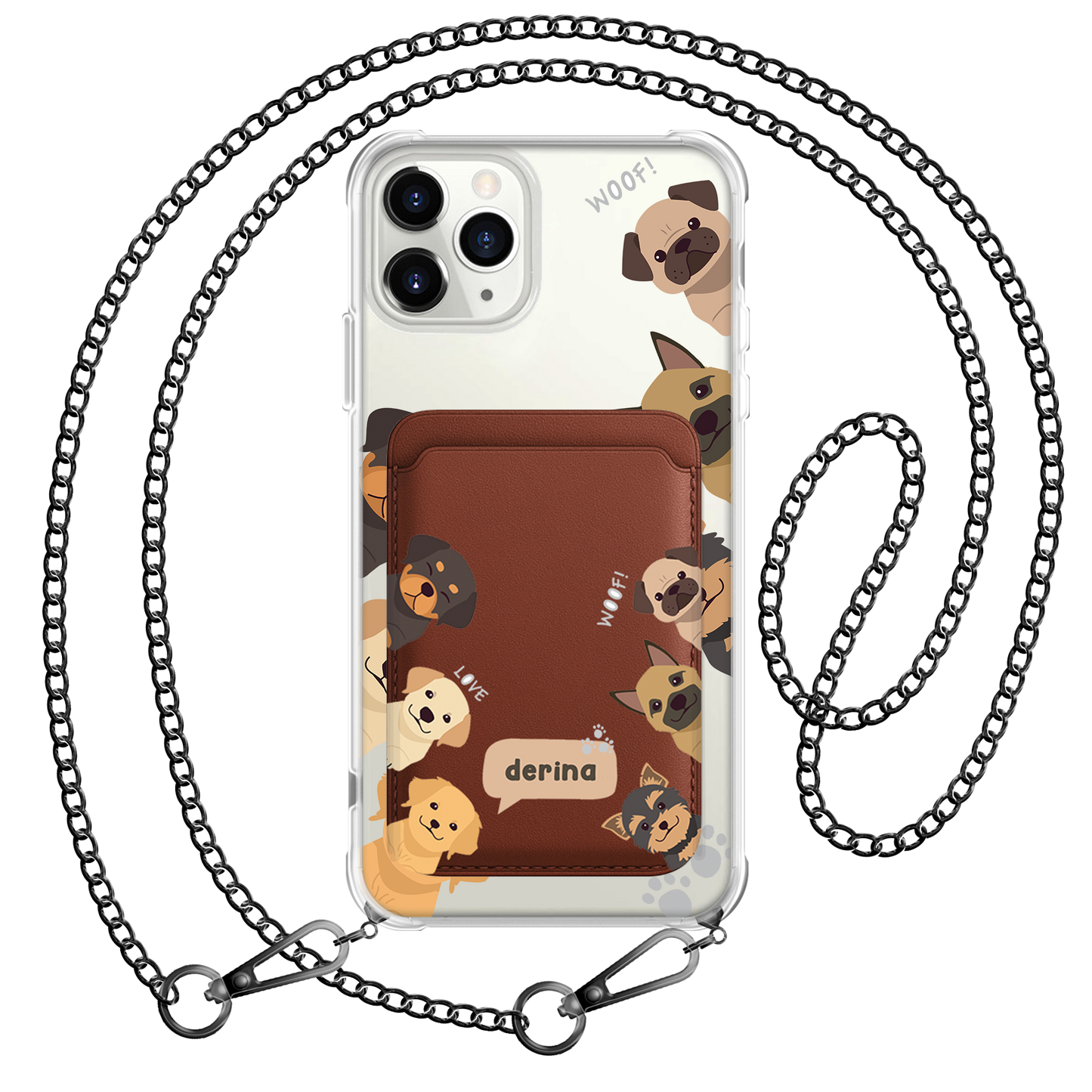 iPhone Magnetic Wallet Case - Ruff Family 1.0