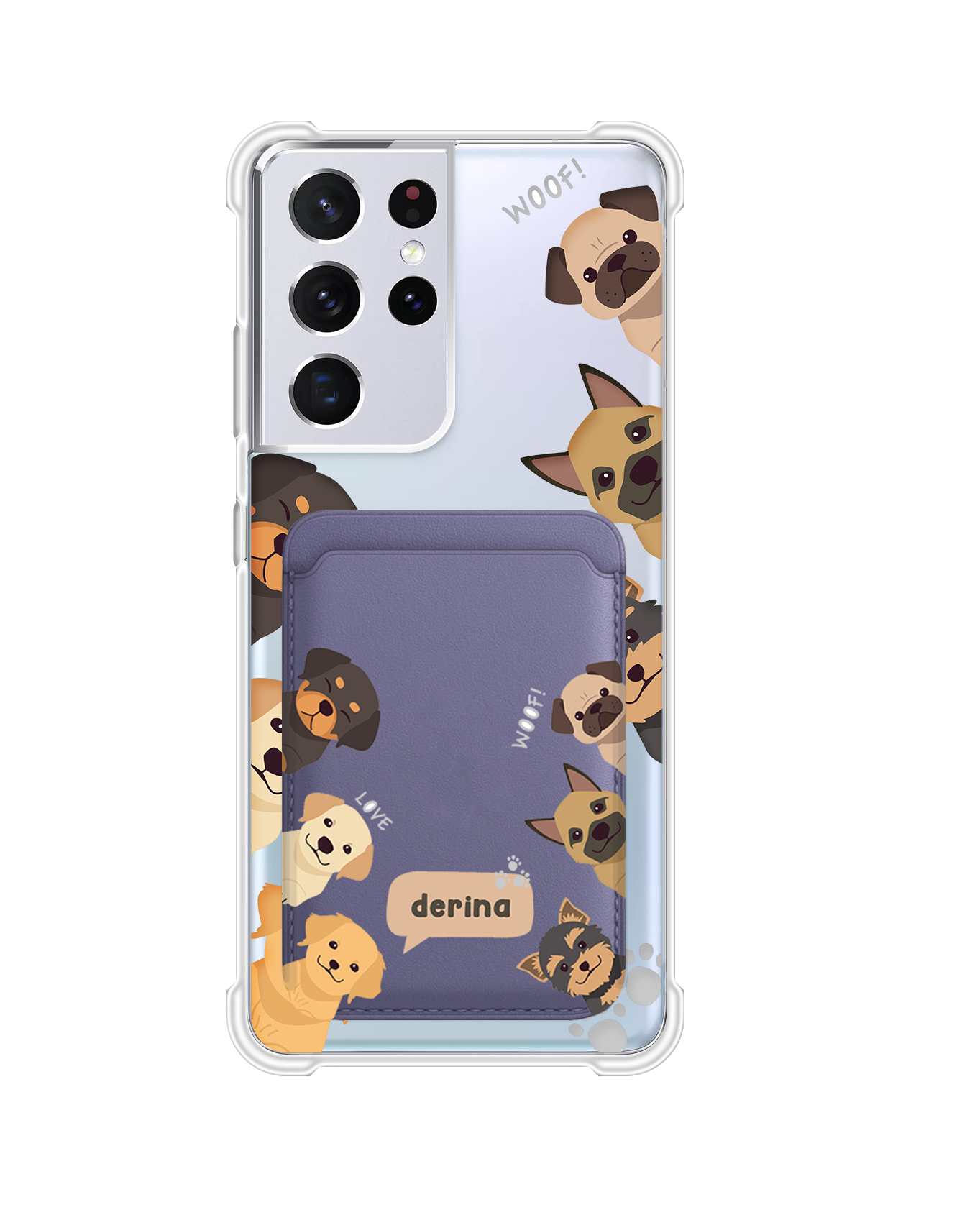 Android Magnetic Wallet Case - Ruff Family 1.0
