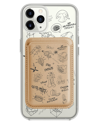 iPhone Magnetic Wallet Case - Stay Unique Black