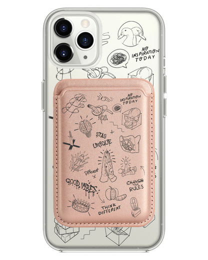 iPhone Magnetic Wallet Case - Stay Unique Black