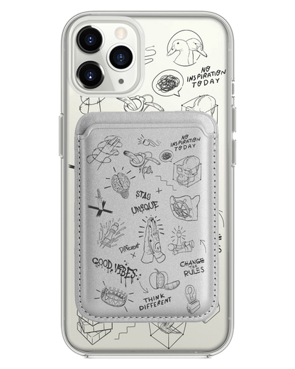 iPhone Magnetic Wallet Case - Stay Unique Black