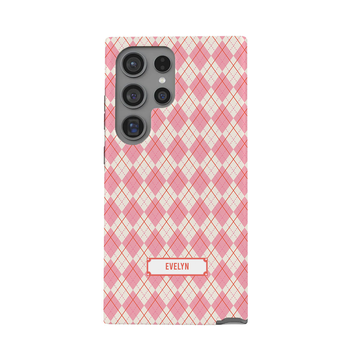 Android Rearguard Defender - Pink Argyle