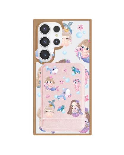 Android Magnetic Multifold Wallet - Little Mermaid