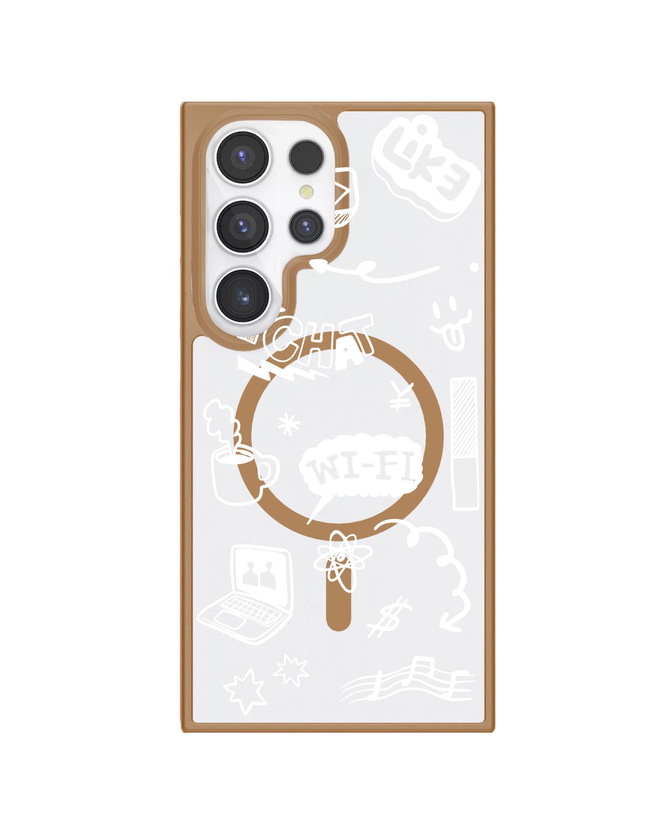 Android Rearguard Hybrid - Social White