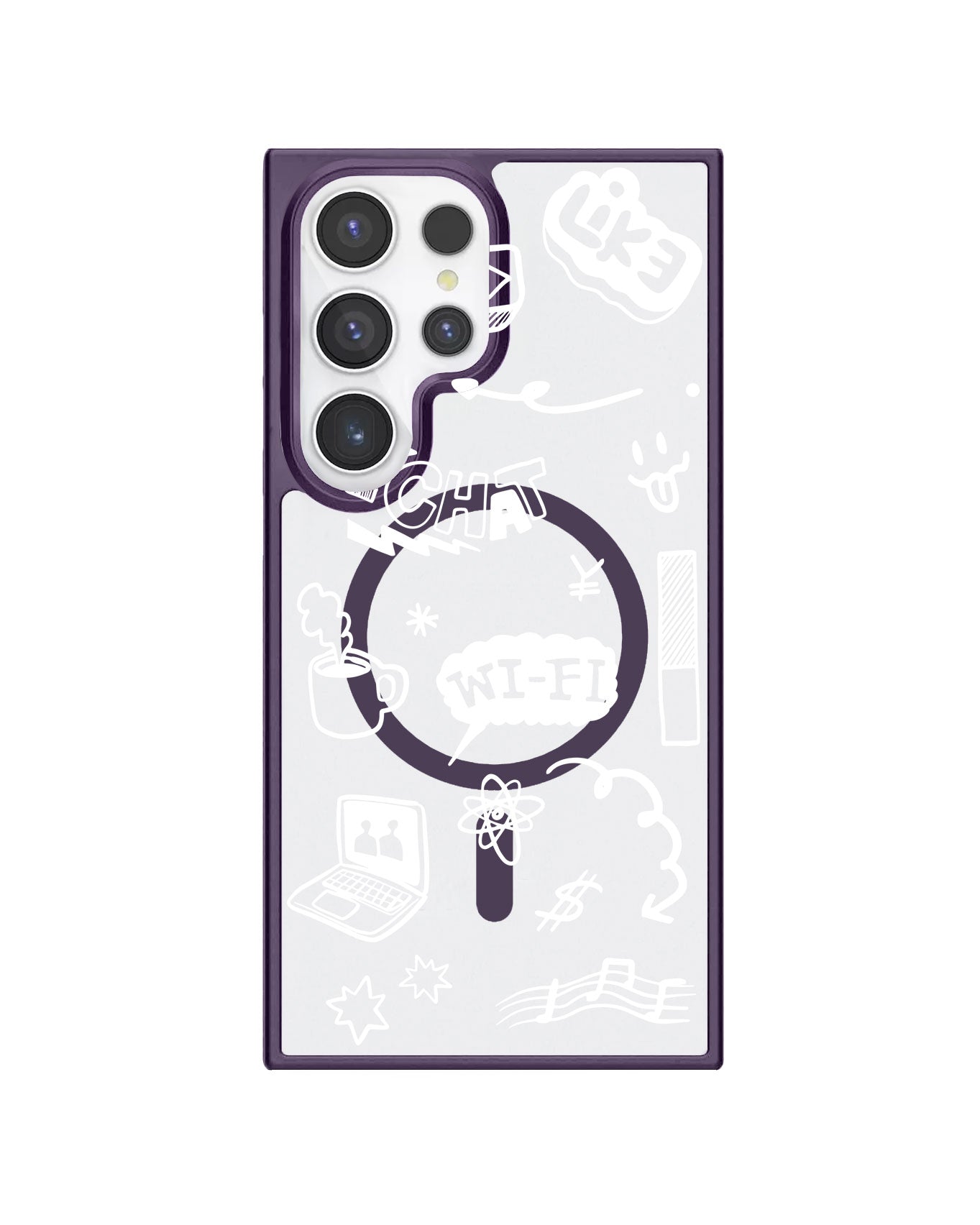 Android Rearguard Hybrid - Social White