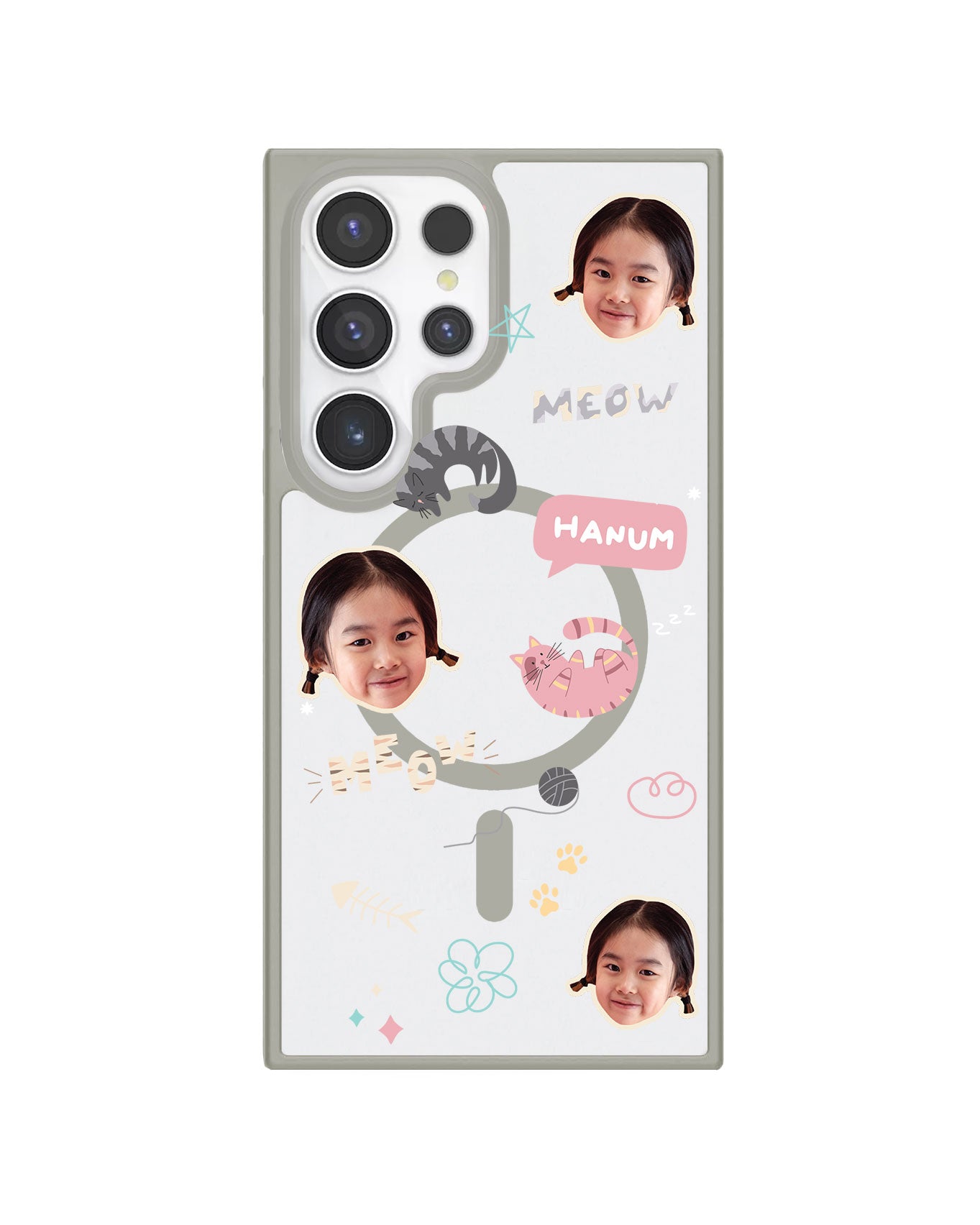 Android Rearguard Hybrid - Face Grid Kitty