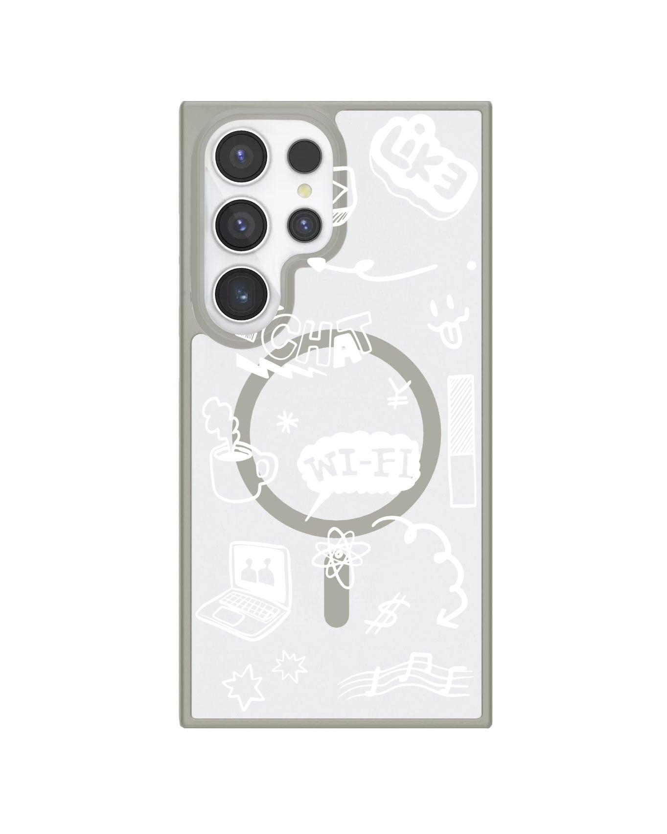 Android Rearguard Hybrid - Social White