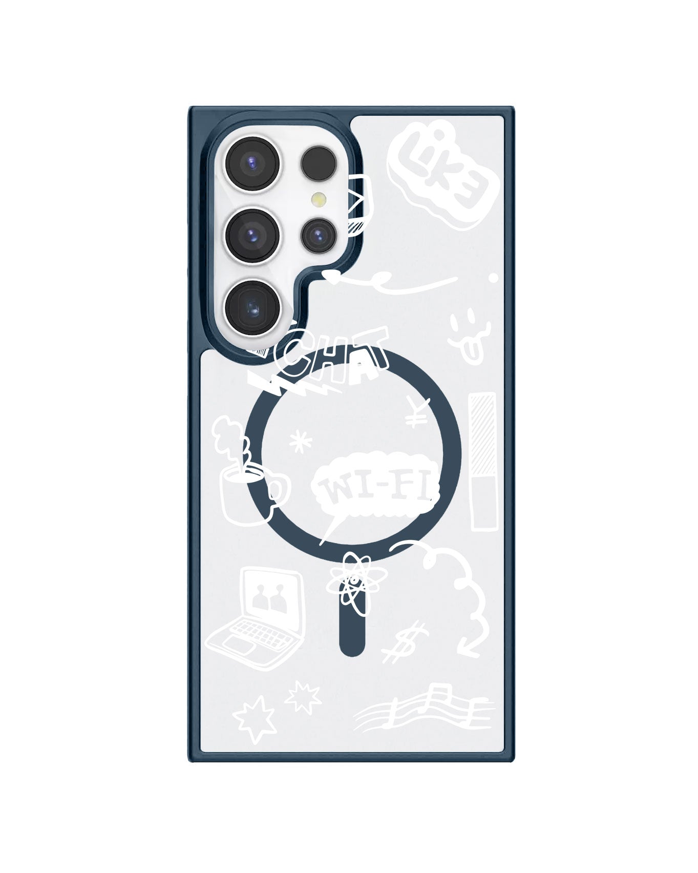 Android Rearguard Hybrid - Social White