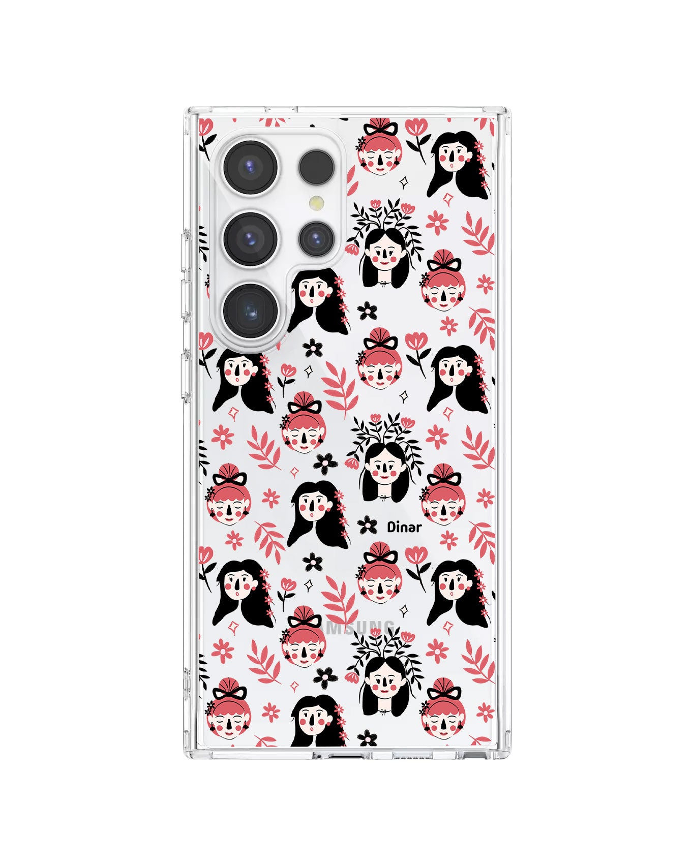 Android Rearguard Hybrid Case - Flowery Faces