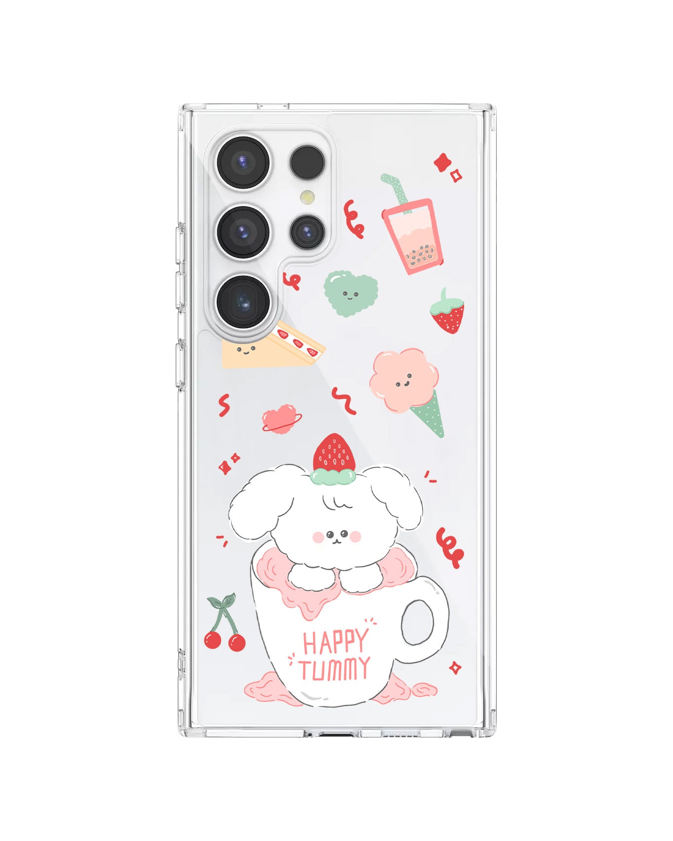 Android Rearguard Hybrid Case - Happy Tummy