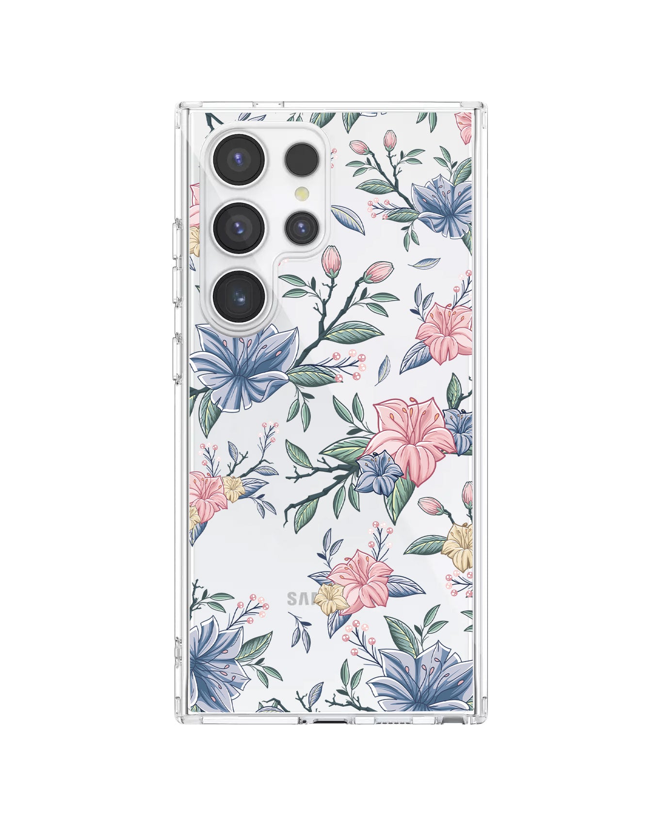 Android Rearguard Hybrid Case - Pink & Blue Florals