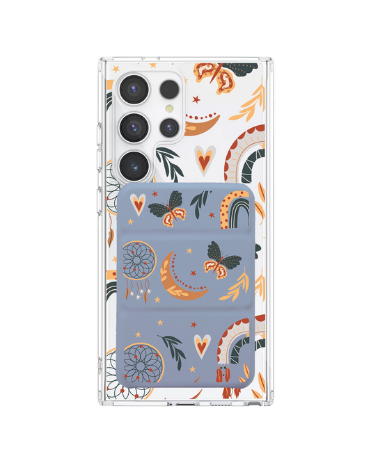 Android Magnetic Trifold Wallet Case - Boho 3.0