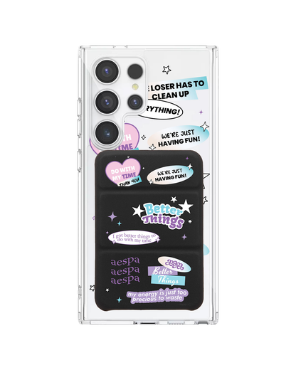 Android Magnetic Trifold Wallet Case - Aespa Better Things