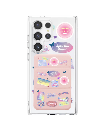 Android Magnetic Trifold Wallet Case - Aespa Girl Pack