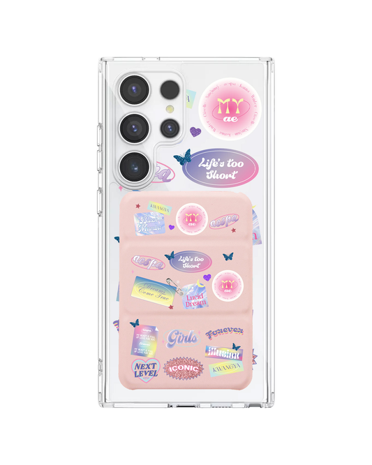 Android Magnetic Trifold Wallet Case - Aespa Girl Pack