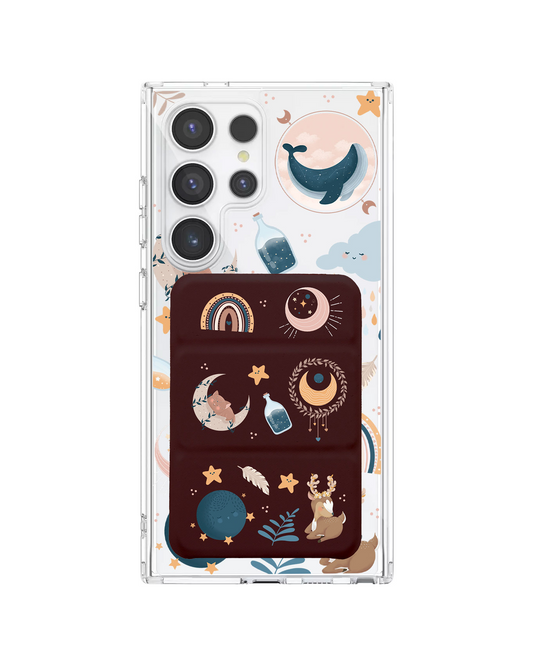 Android Magnetic Trifold Wallet Case - Boho