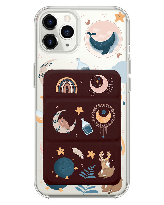 iPhone Magnetic Trifold Wallet Case - Boho