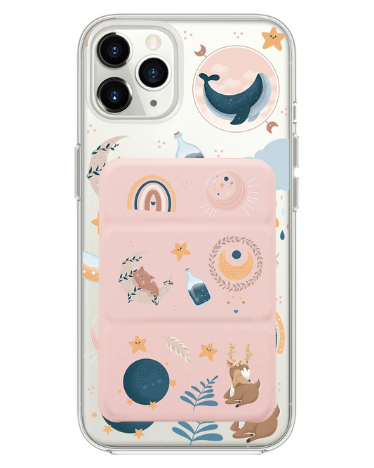 iPhone Magnetic Trifold Wallet Case - Boho