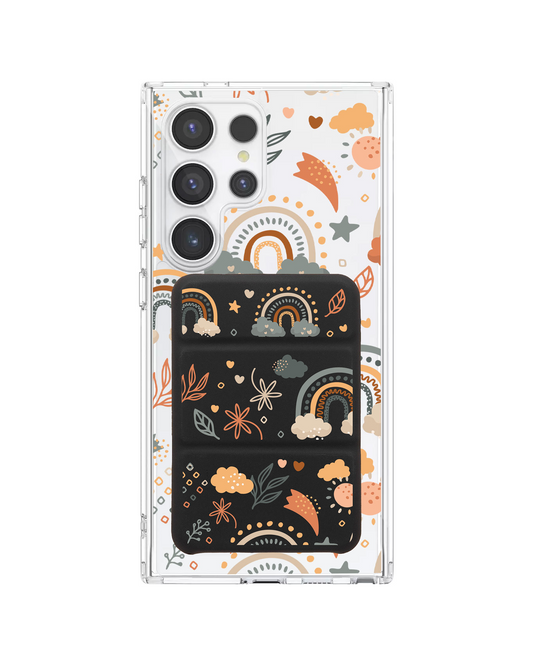 Android Magnetic Trifold Wallet Case - Boho 2.0