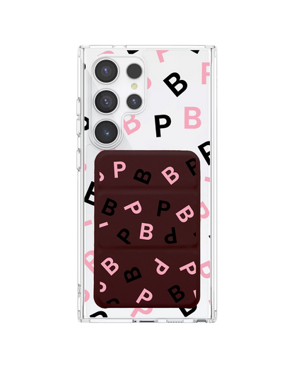 Android Magnetic Trifold Wallet Case - Blackpink Monogram