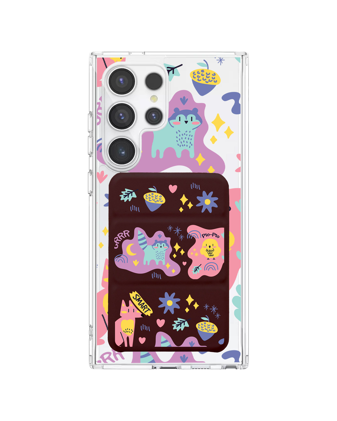 Android Magnetic Trifold Wallet Case - Pio & Friends