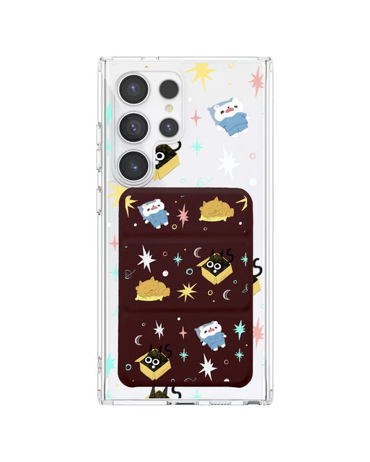 Android Magnetic Trifold Wallet Case - Nightover