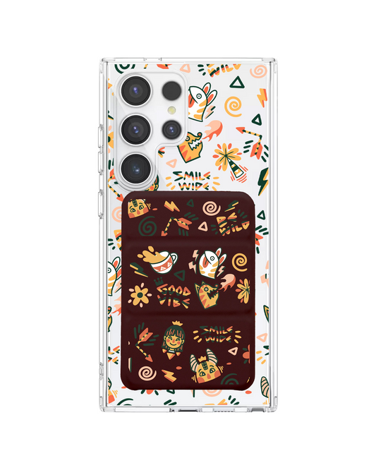 Android Magnetic Trifold Wallet Case - Wild & Free