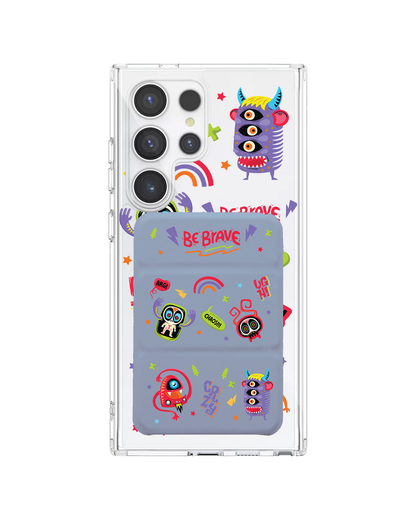 Android Magnetic Trifold Wallet Case - Baby Monster
