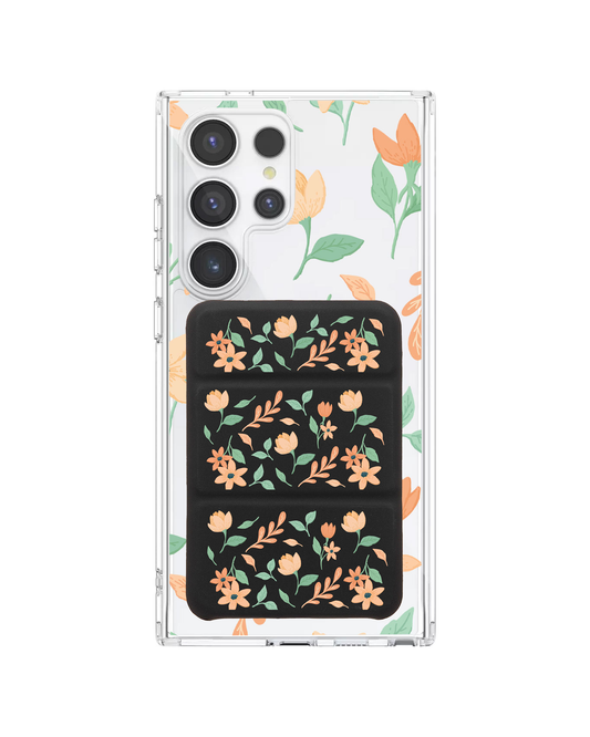 Android Magnetic Trifold Wallet Case - Birth Flower 4.0
