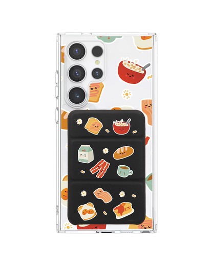 Android Magnetic Trifold Wallet Case - English Breakfast