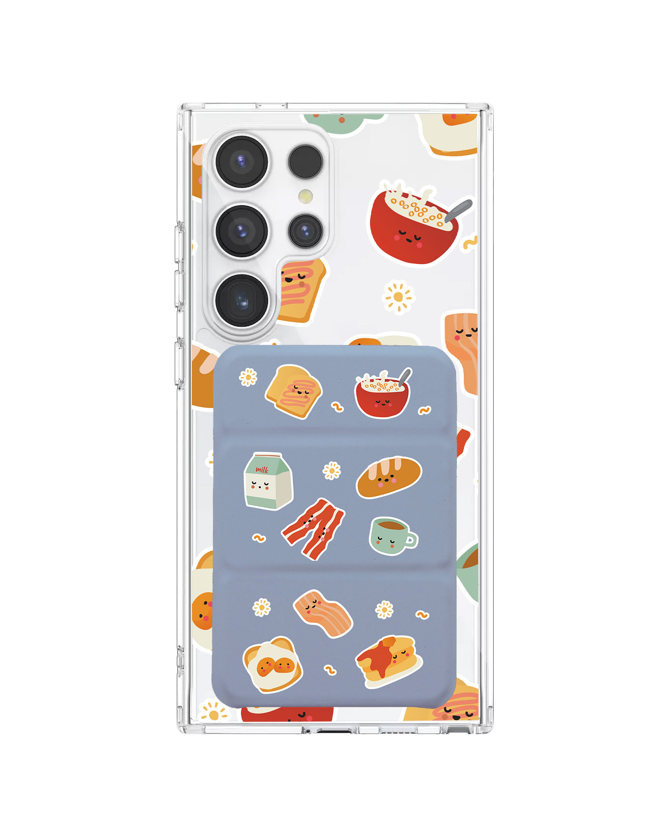 Android Magnetic Trifold Wallet Case - English Breakfast