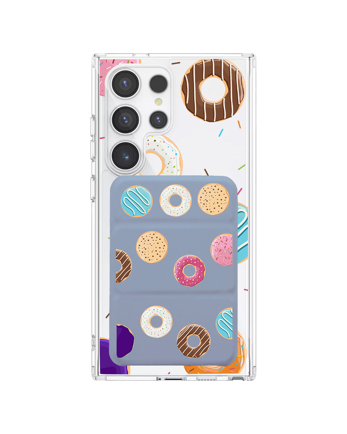 Android Magnetic Trifold Wallet Case - Doughnuts