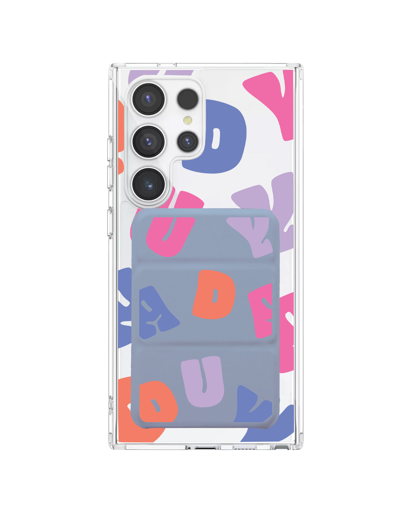 Android Magnetic Trifold Wallet Case - Chubby Monogram