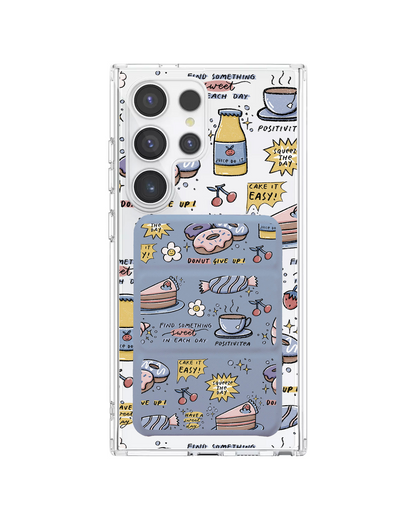 Android Magnetic Trifold Wallet Case - Sweets