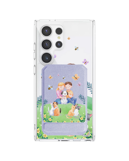 Android Magnetic Multifold Wallet - Adorable Animals