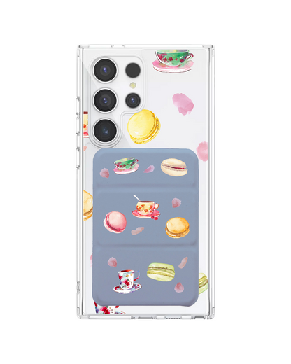 Android Magnetic Trifold Wallet Case - Macarons