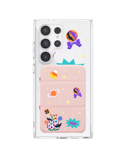 Android Magnetic Trifold Wallet Case - Puppy Monster