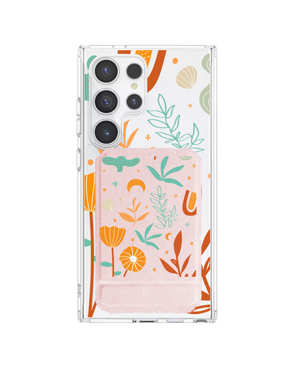 Android Magnetic Multifold Wallet - Autumn Botanical