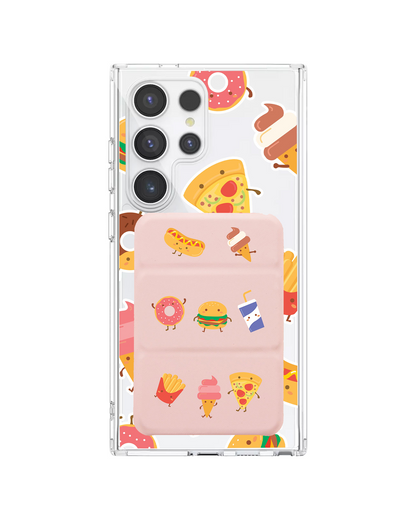 Android Magnetic Trifold Wallet Case - Fast Foodies