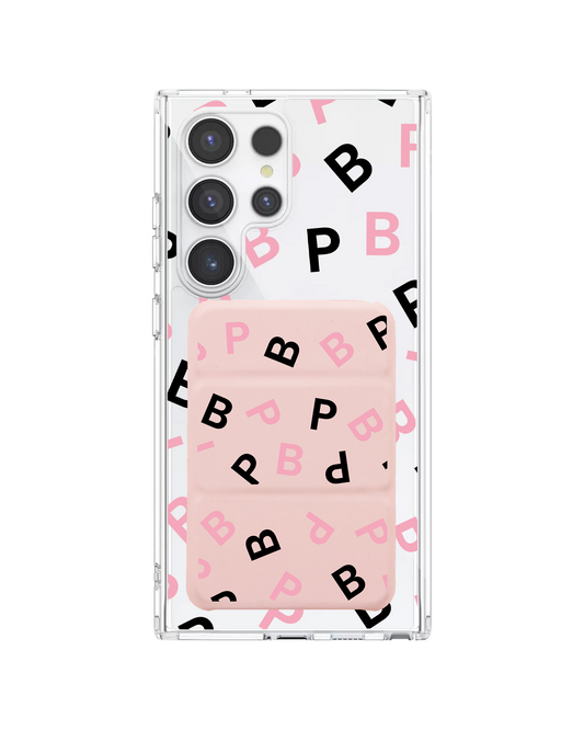 Android Magnetic Trifold Wallet Case - Blackpink Monogram